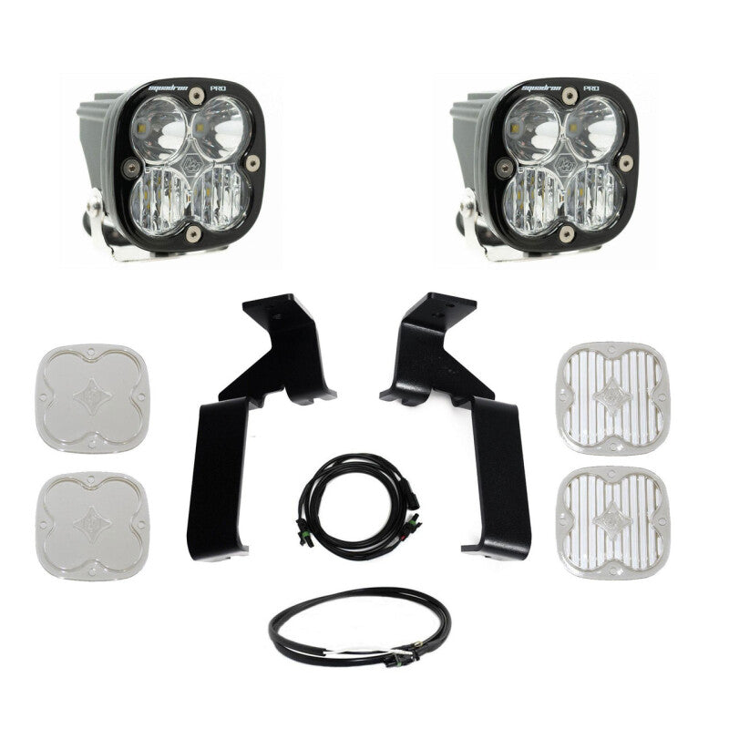 Baja Designs 21-25 Ford Raptor (Base/37/R) Squadron Pro A-Pillar Kit Baja Designs Light Mounts AXOPROS
