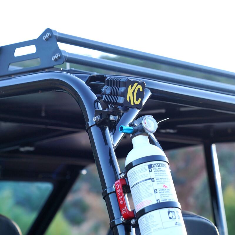 KC HiLiTES FLEX ERA 1 Single Light Cover ONLY (Black/Yellow KC Logo) KC HiLiTES Light Accessories and Wiring AXOPROS