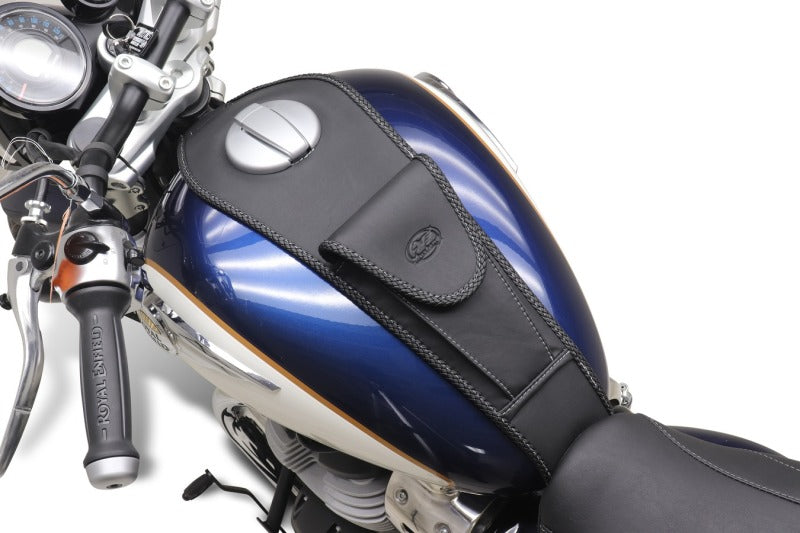 Mustang Motorcycle Mustang 23-25 Royal Enfield Super Meteor 650 Tank Bib with Pouch Black Tank Bibs aftermarket performance part