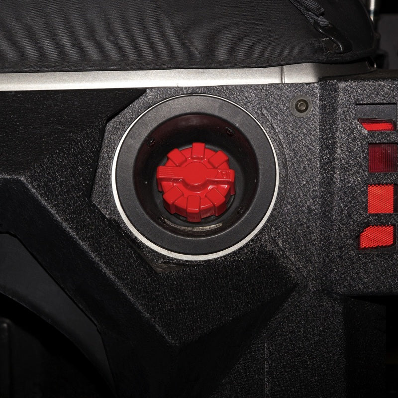 Rugged Ridge 07-20 Jeep Wrangler JK/JL / 2020 Gladiator JT Red Aluminum Elite Fuel Cap Rugged Ridge Fuel Caps  AXOPROS