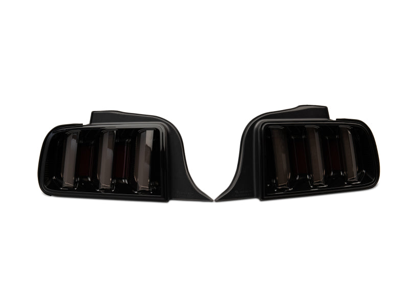 Raxiom 05-09 Ford Mustang Vector V2 LED Tail Lights- Black Housing (Smoked Lens) Raxiom Tail Lights  AXOPROS