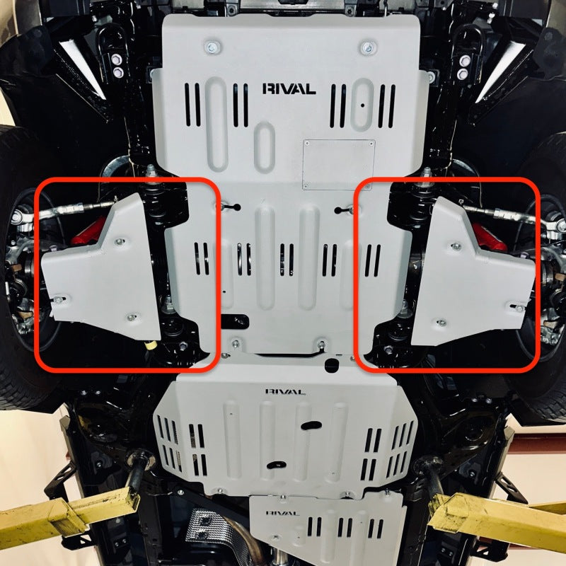 Rival 4x4 Rival 2024-Present Toyota Tacoma 4th Gen Aluminum Lower Controls Skid Plate Skid Plates aftermarket performance part