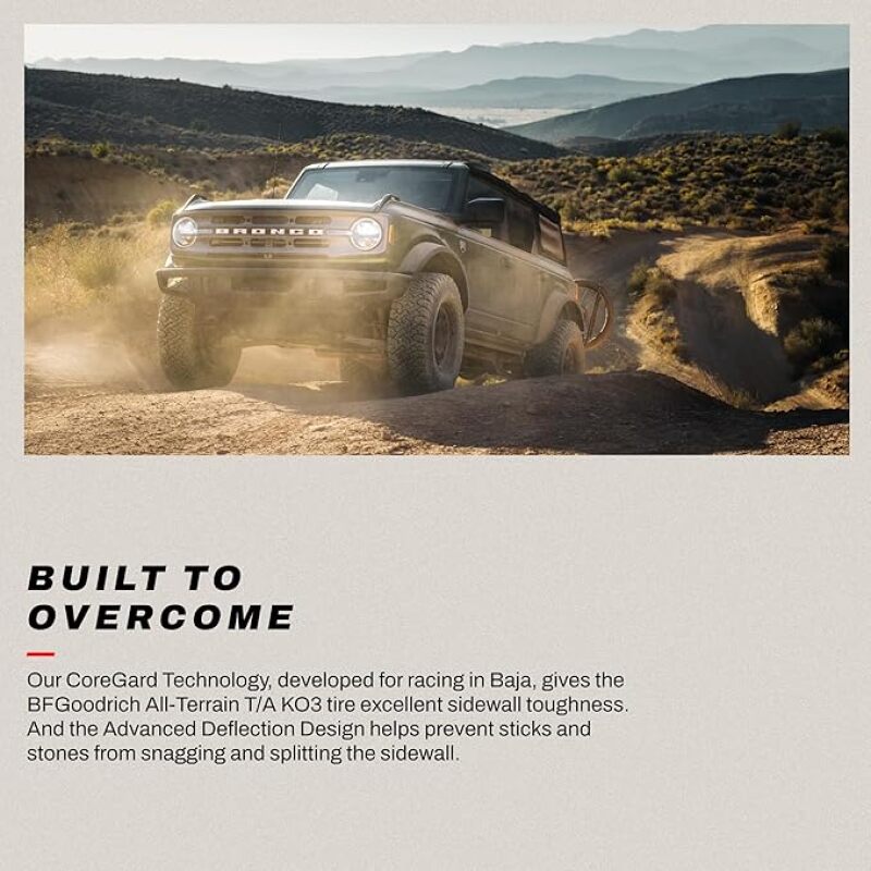 BFGoodrich All Terrain T/A KO3 LT225/65R17/D 107/103S BFGoodrich Automotive/UTV Tires - On Road AXOPROS