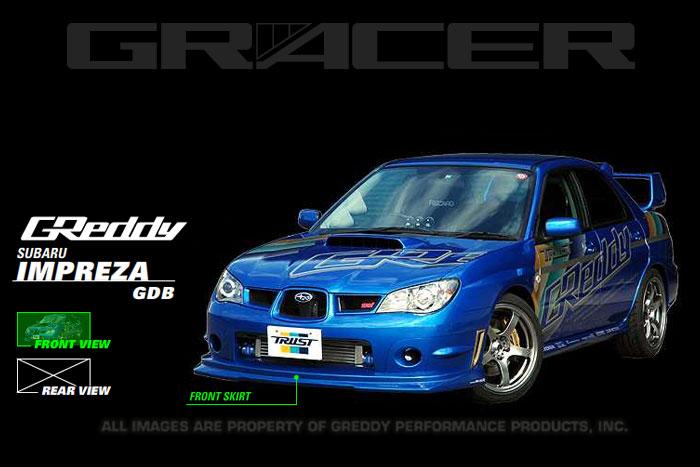 GReddy 06-07 WRX & STi Front Lip Spoiler FRP GReddy Spoilers AXOPROS