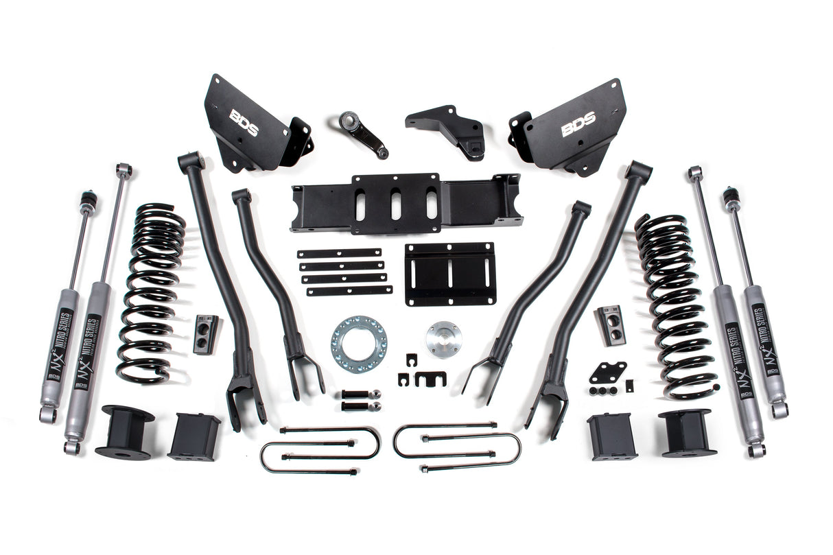 5.5 Inch Lift Kit W/ 4-Link - Ram 3500 W/ Rear Air Ride (13-18) 4WD - Gas BDS Suspension Suspension Lift Kit AXOPROS