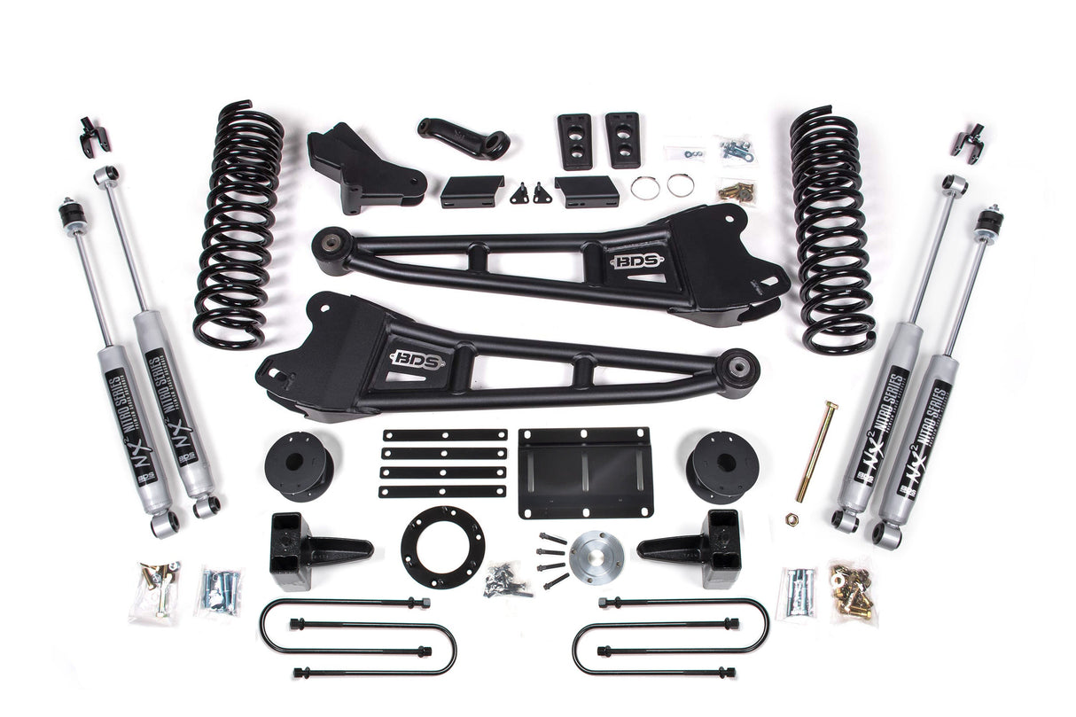 5.5 Inch Lift Kit W/ Radius Arm - Ram 3500 W/ Rear Air Ride (13-18) 4WD - Gas BDS Suspension Suspension Lift Kit AXOPROS