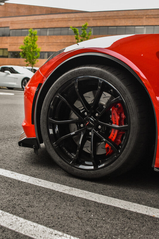 DBA DBA 19+ Chevrolet Camaro ZL1 (w/ NAS Nuts) 5000 Series Black Hat T3 Slotted KP Brake Rotor - Black Brake Rotors - 2 Piece aftermarket performance part