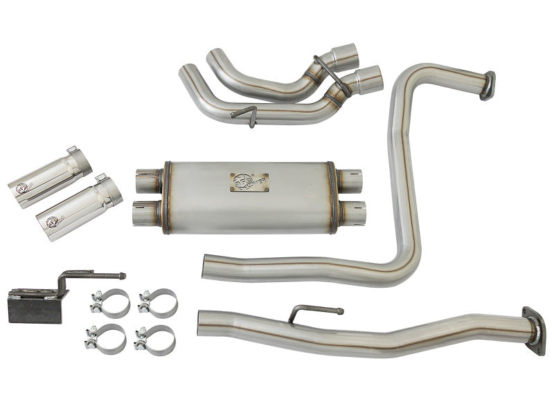 aFe Rebel Series 3in SS Cat-Back Exhaust System w/ Polished Tip 04-15 Nissan Titan V8 5.6L aFe Catback AXOPROS