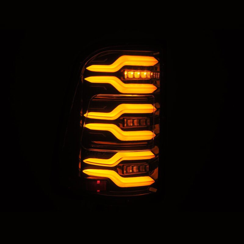 AlphaRex 19-21 Dodge Ram 1500 Luxx-Series LED Tail Lights Alpha-Black w/Activ Light/Seq Signal AlphaRex Tail Lights  AXOPROS