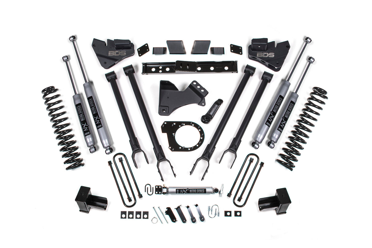 6 Inch Lift Kit - 4-Link Conversion - Ford F250/F350 Super Duty (17-19) 4WD - Diesel BDS Suspension Suspension Lift Kit AXOPROS