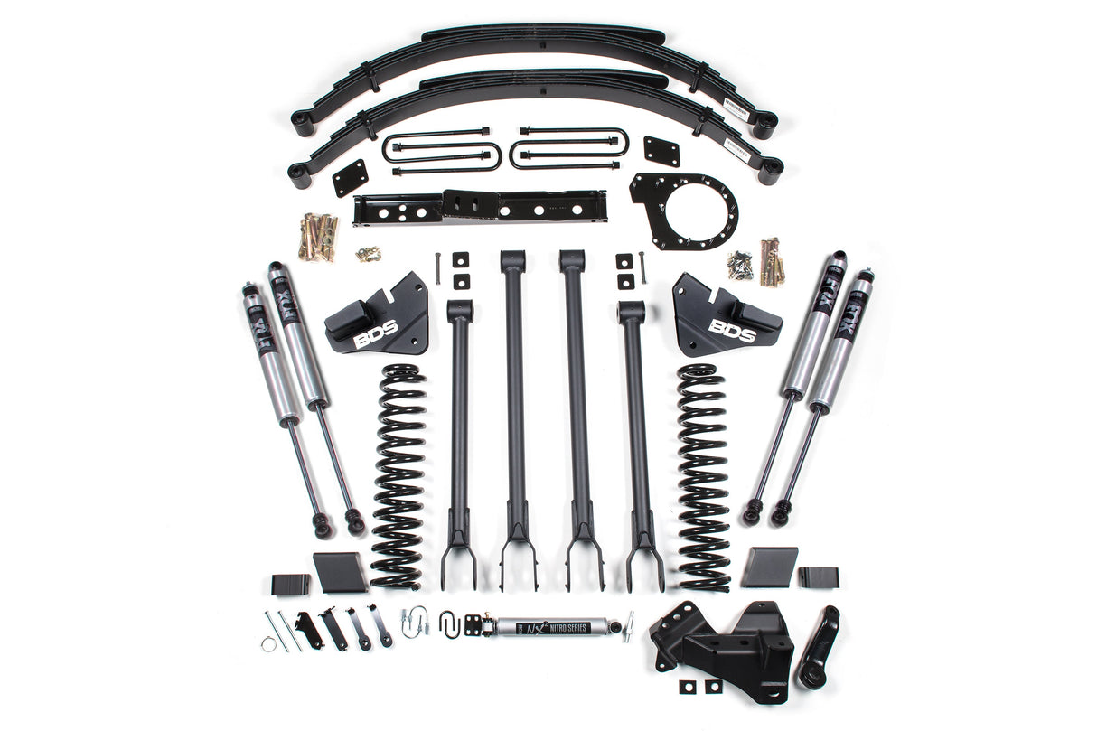 6 Inch Lift Kit - 4-Link Conversion - Ford F250/F350 Super Duty (17-19) 4WD - Diesel BDS Suspension Suspension Lift Kit AXOPROS