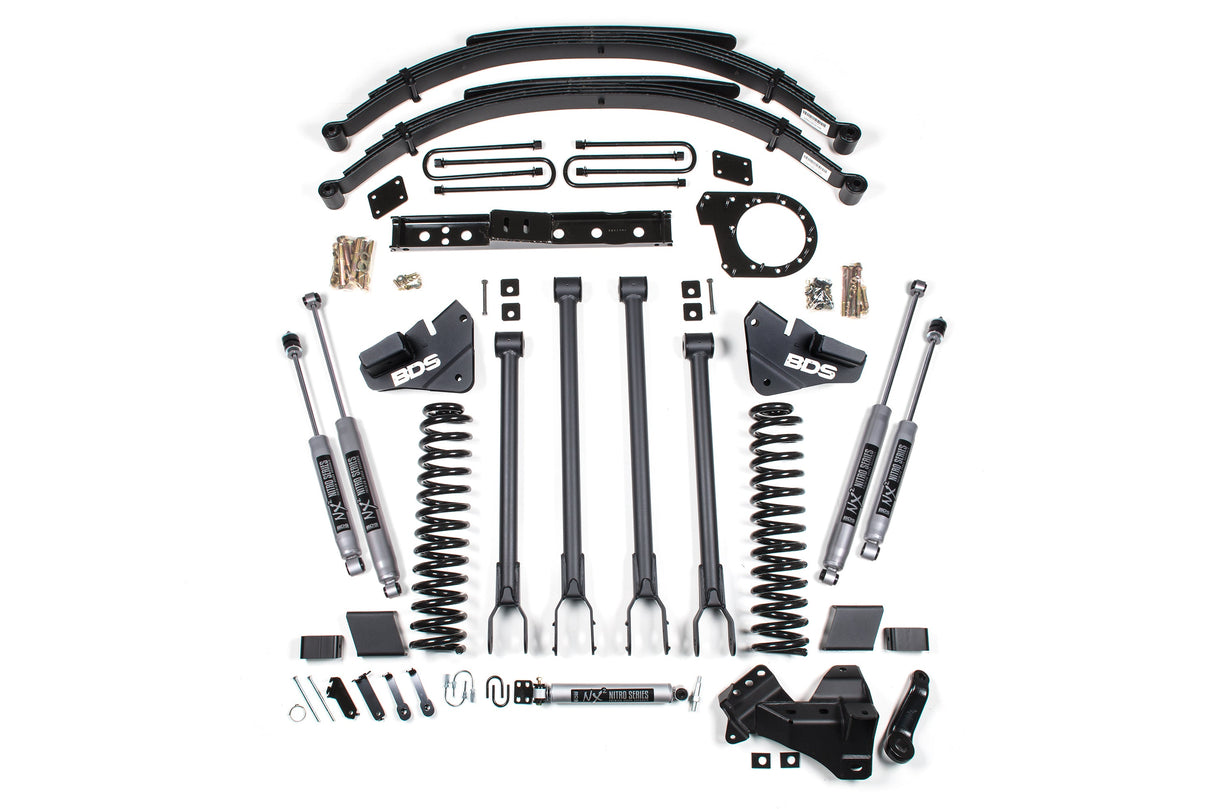 6 Inch Lift Kit - 4-Link Conversion - Ford F250/F350 Super Duty (17-19) 4WD - Diesel BDS Suspension Suspension Lift Kit AXOPROS
