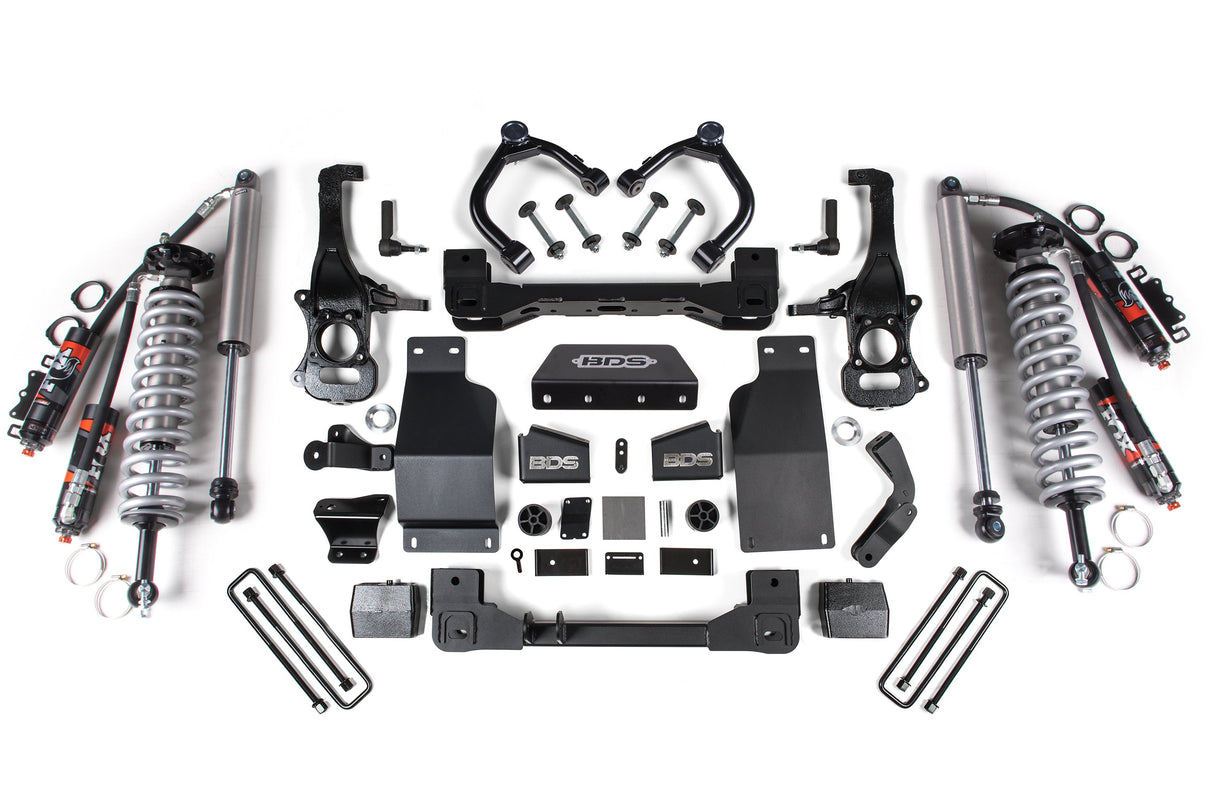 6 Inch Lift Kit - FOX 2.5 Performance Elite Coil-Over - Chevy Silverado Or GMC Sierra 1500 (20-24) 4WD - Diesel BDS Suspension Suspension Lift Kit AXOPROS