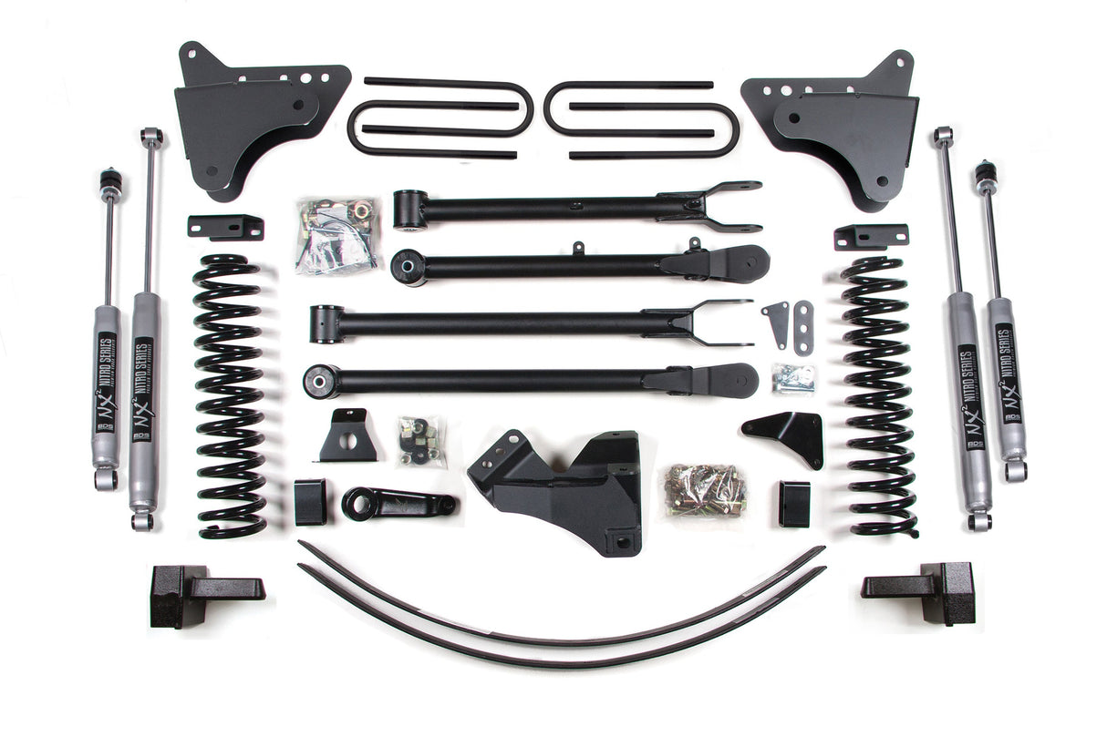 6 Inch Lift Kit W/ 4-Link - Ford F250/F350 Super Duty (05-07) 4WD - Gas BDS Suspension Suspension Lift Kit AXOPROS
