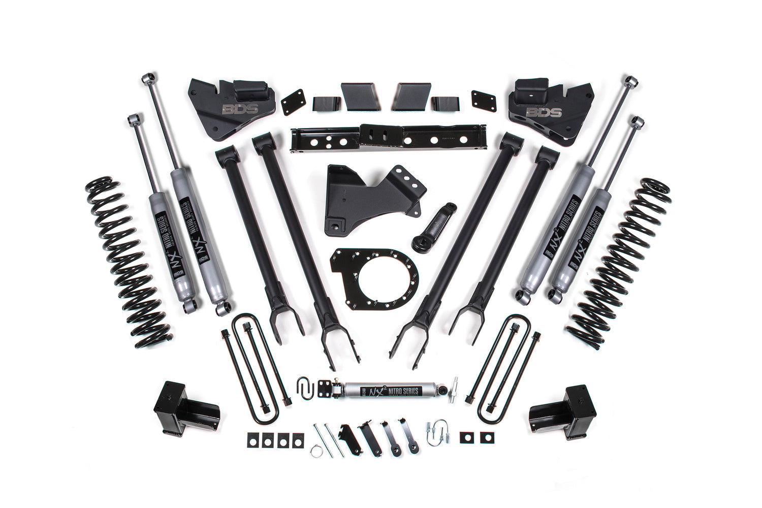 6 Inch Lift Kit W/ 4-Link - Ford F350 Super Duty DRW (20-22) 4WD - Diesel BDS Suspension Suspension Lift Kit  AXOPROS
