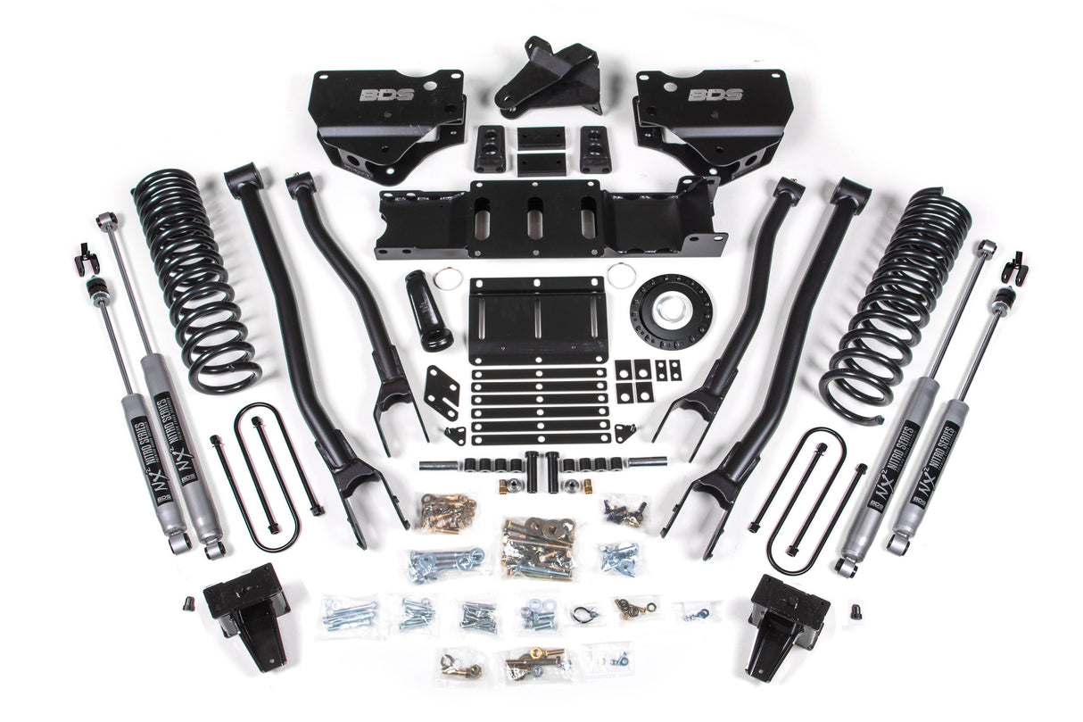 6 Inch Lift Kit W/ 4-Link - Ram 3500 (19-24) 4WD - Diesel BDS Suspension Suspension Lift Kit AXOPROS