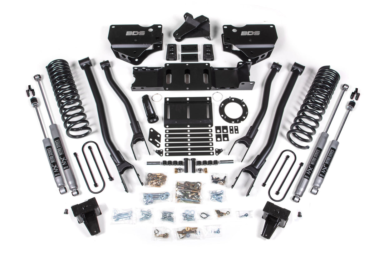 6 Inch Lift Kit W/ 4-Link - Ram 3500 (19-24) 4WD - Diesel BDS Suspension Suspension Lift Kit AXOPROS