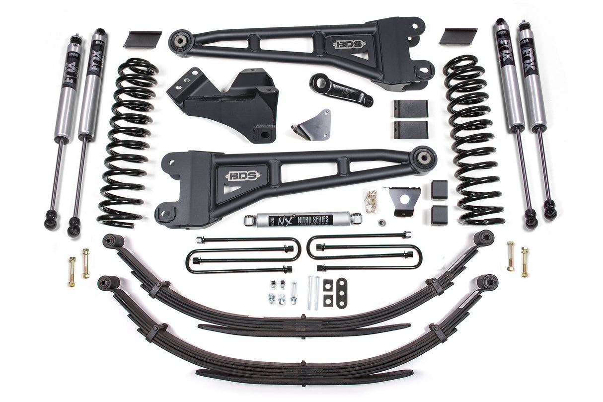 6 Inch Lift Kit W/ Radius Arm - Ford F250/F350 Super Duty (05-07) 4WD - Diesel BDS Suspension Suspension Lift Kit AXOPROS