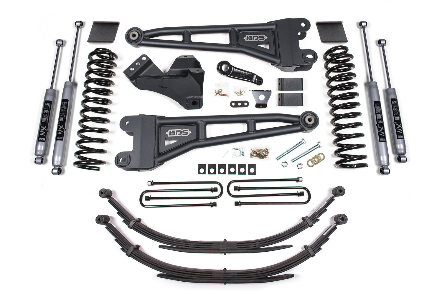 6 Inch Lift Kit W/ Radius Arm - Ford F250/F350 Super Duty (11-16) 4WD - Gas BDS Suspension Suspension Lift Kit  AXOPROS
