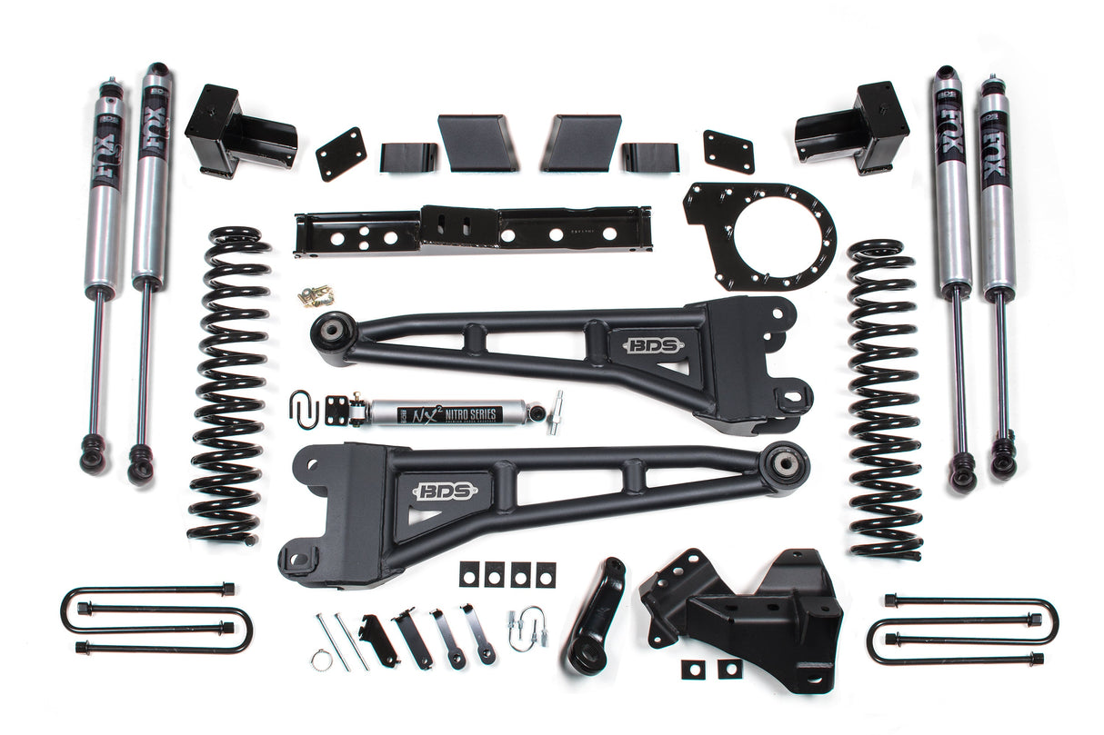 6 Inch Lift Kit W/ Radius Arm - Ford F250/F350 Super Duty (17-19) 4WD - Diesel BDS Suspension Suspension Lift Kit AXOPROS