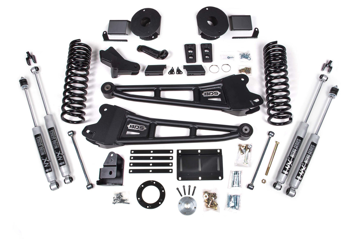 6 Inch Lift Kit W/ Radius Arm - Ram 2500 W/ Rear Air Ride (14-18) 4WD - Diesel BDS Suspension Suspension Lift Kit AXOPROS