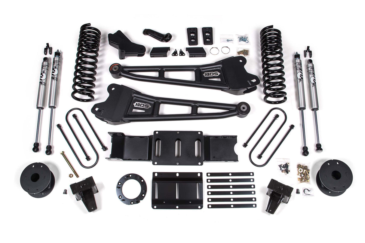 6 Inch Lift Kit W/ Radius Arm - Ram 3500 W/ Rear Air Ride (19-24) 4WD - Diesel BDS Suspension Suspension Lift Kit AXOPROS