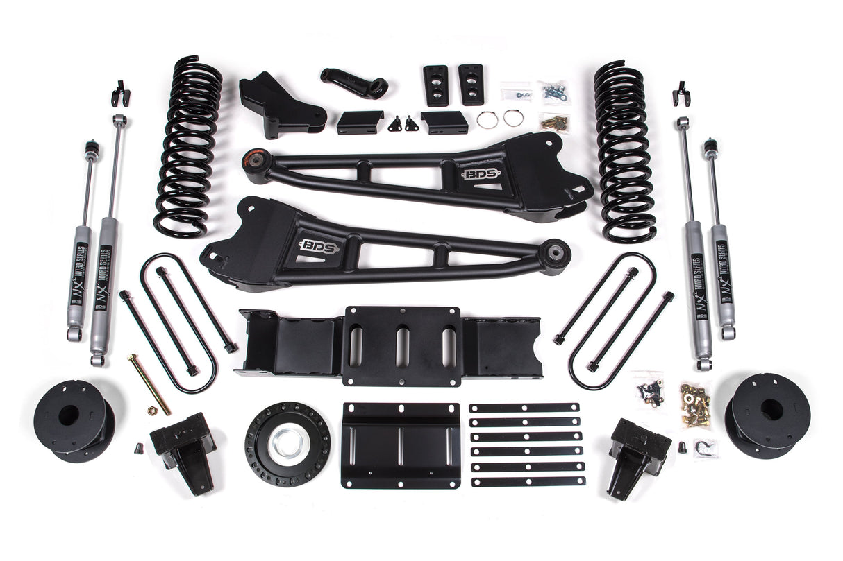 6 Inch Lift Kit W/ Radius Arm - Ram 3500 W/ Rear Air Ride (19-24) 4WD - Diesel BDS Suspension Suspension Lift Kit AXOPROS