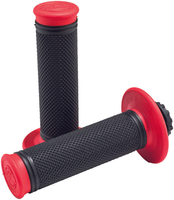 ProTaper Pro Series Clamp On Full Diamond Red/Black ProTaper Grips AXOPROS