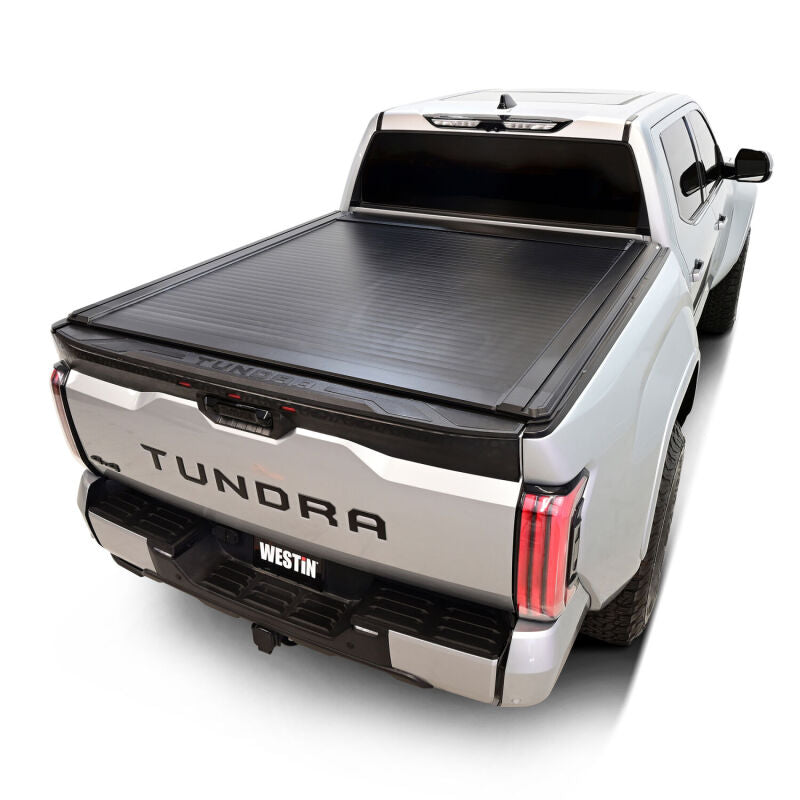 Westin 22-26 Toyota Tundra 5ft 5in. (66in.) Bed Electric Retractable Tonneau Cover - Black Westin Tonneau Covers - Retractable AXOPROS