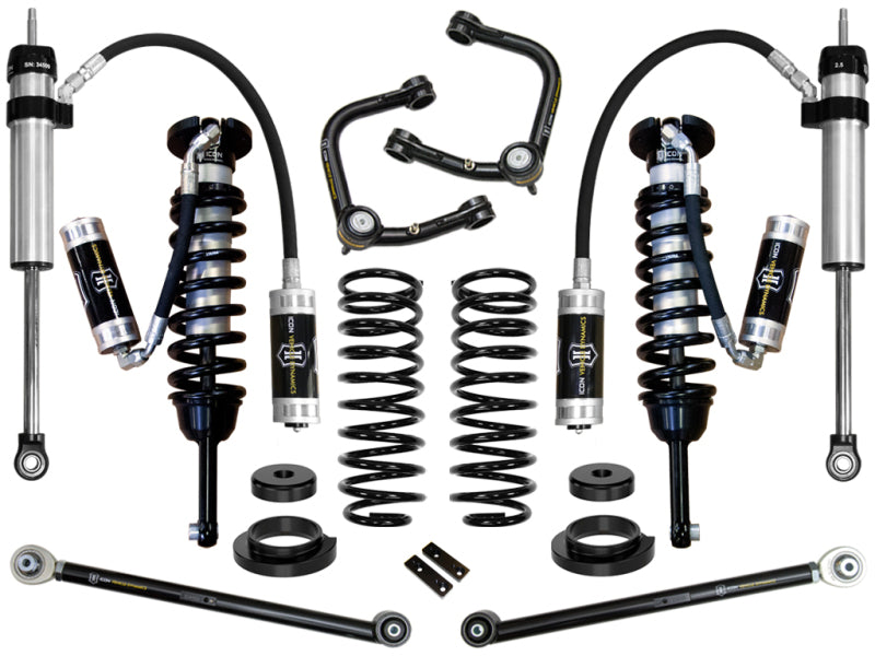 ICON 03-09 Lexus GX470 0-3.5in Stage 5 Suspension System w/Tubular UCA ICON Lift Springs  AXOPROS