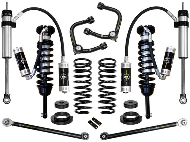 ICON 03-09 Lexus GX470 0-3.5in Stage 5 Suspension System w/Tubular UCA ICON Lift Springs  AXOPROS