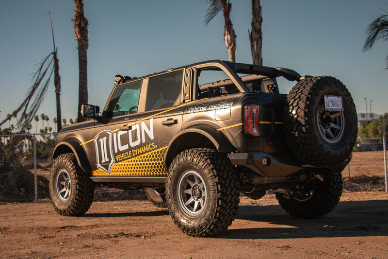 ICON 21+ Ford Bronco Tubular Rear Track Bar Kit - Adjustable ICON Traction Bars  AXOPROS