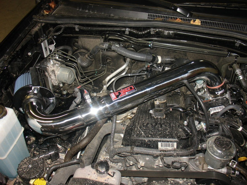 Injen Injen 05-20 Toyota Tacoma 2.7L Wrinkle Blk Power-Flow Air Intake w/MR Tech/Heat Shield/Nano Filter Cold Air Intakes aftermarket performance part