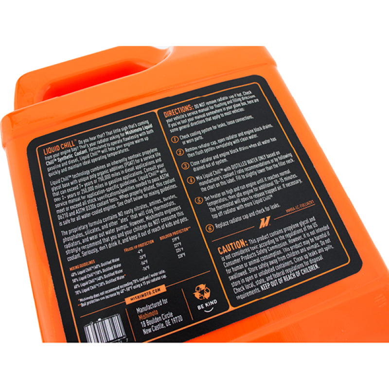Mishimoto Liquid Chill Synthetic Engine Coolant - Full Strength Mishimoto Coolants  AXOPROS