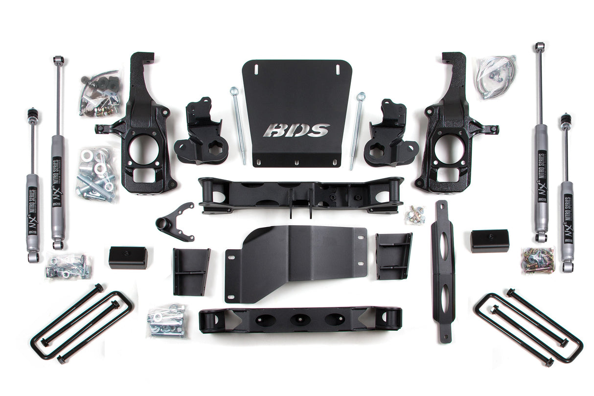 6.5 Inch Lift Kit - Chevy Silverado Or GMC Sierra 2500HD/3500 (11-19) 2/4WD BDS Suspension Suspension Lift Kit AXOPROS