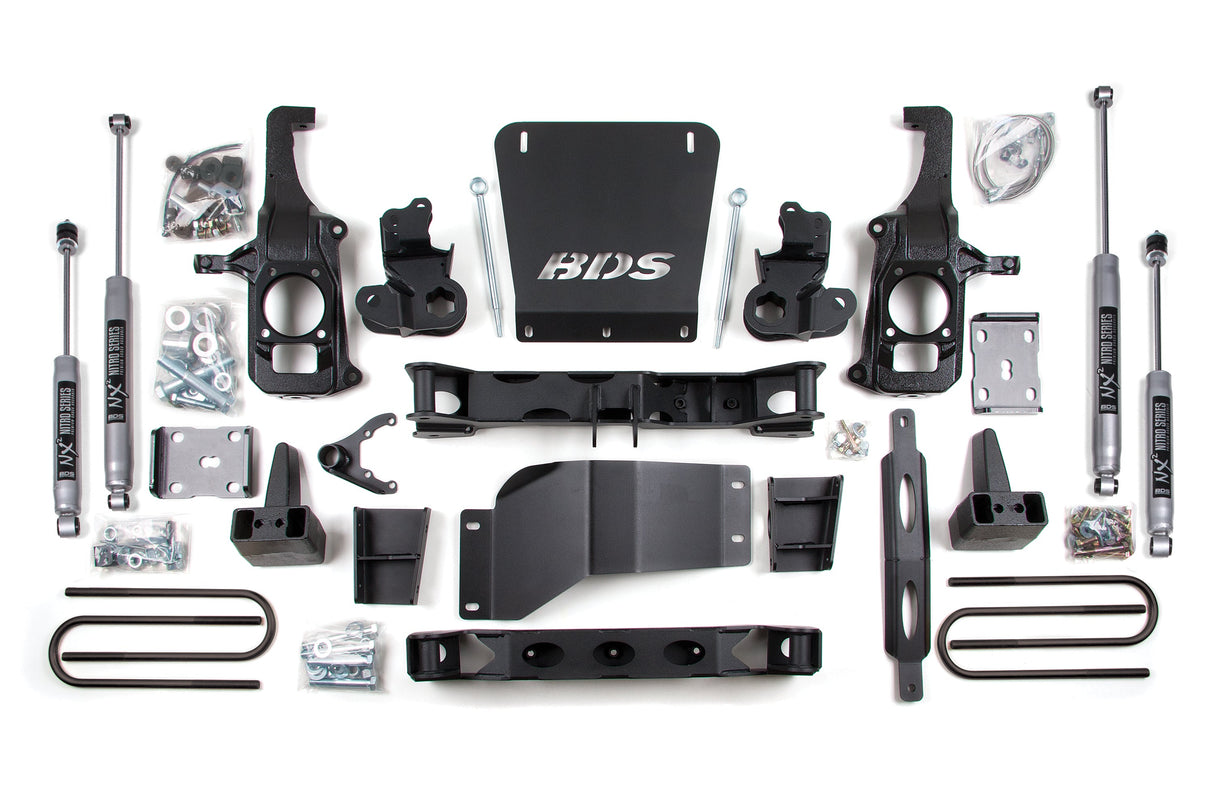 6.5 Inch Lift Kit - Chevy Silverado Or GMC Sierra 2500HD/3500 (11-19) 2/4WD BDS Suspension Suspension Lift Kit AXOPROS