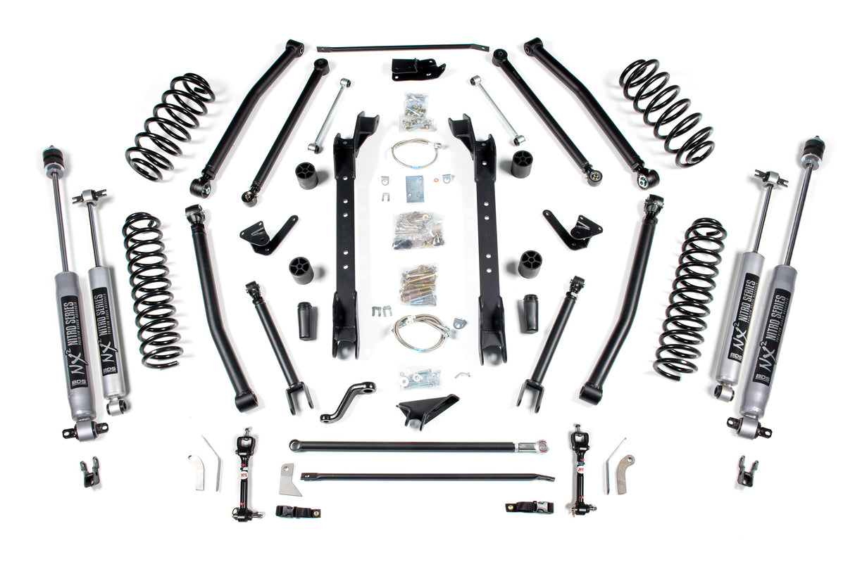 6.5 Inch Long Arm Lift Kit - Jeep Wrangler TJ And TJ Rubicon - 1997-2006 BDS Suspension Suspension Lift Kit AXOPROS