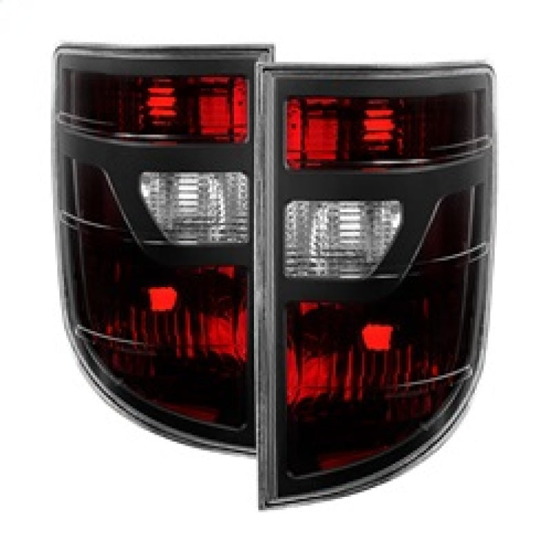 Xtune Honda Ridgeline Pickup 06-08 OEM Style Tail Lights Red Smoked ALT-JH-HRID06-OE-RSM SPYDER Tail Lights  AXOPROS