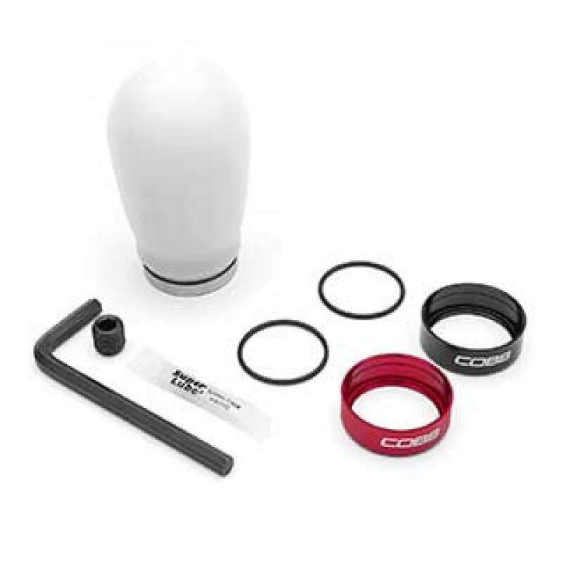 COBB 04-23 Volkswagen Golf GTI / 14-24 Volkswagen Golf R Tall Weighted Shift Knob - White COBB Shift Knobs AXOPROS