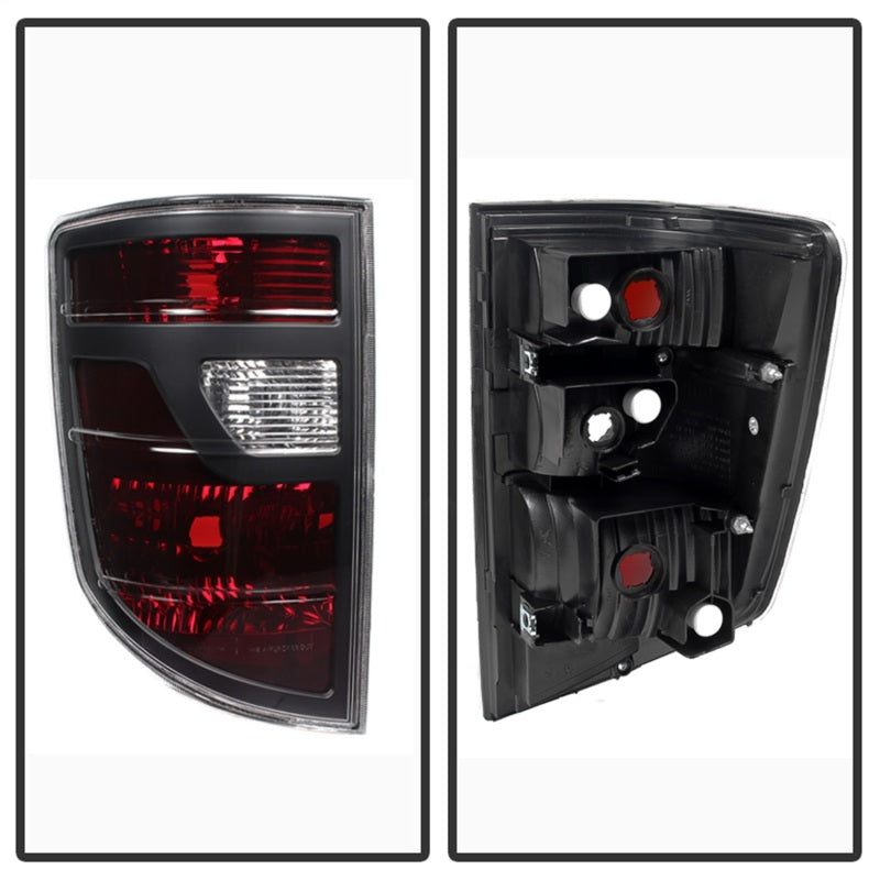 Xtune Honda Ridgeline Pickup 06-08 OEM Style Tail Lights Red Smoked ALT-JH-HRID06-OE-RSM SPYDER Tail Lights  AXOPROS