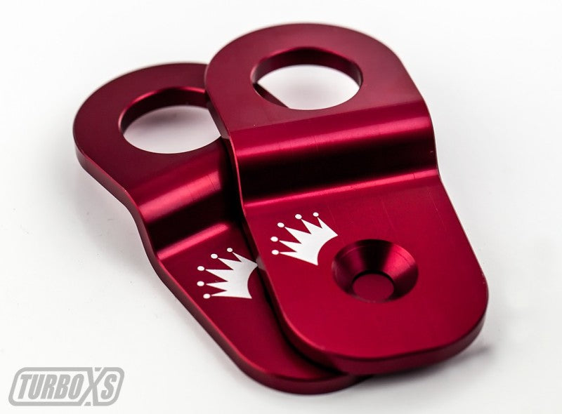 Turbo XS 15-16 Subaru WRX/STI Billet Aluminum Radiator Stay - Red Turbo XS Radiator Stays  AXOPROS