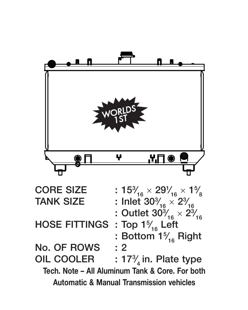 CSF 10-12 Chevrolet Camaro V8 Radiator CSF Radiators  AXOPROS