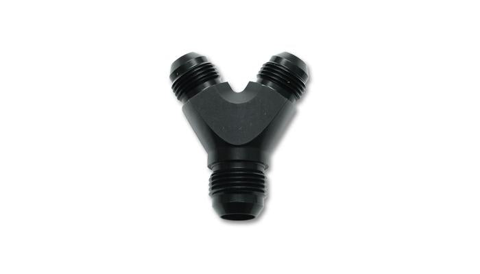 Vibrant Billet Aluminum Y-Block Fitting with 1/8in NPT Port - 3/8in NPT x 3/8in NPT x 3/8in NPT Vibrant Fittings AXOPROS