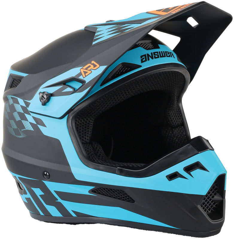 Answer AR1 Sweep Helmet Black/Astana/Hyper Orange Youth - Medium Answer Helmets and Accessories AXOPROS