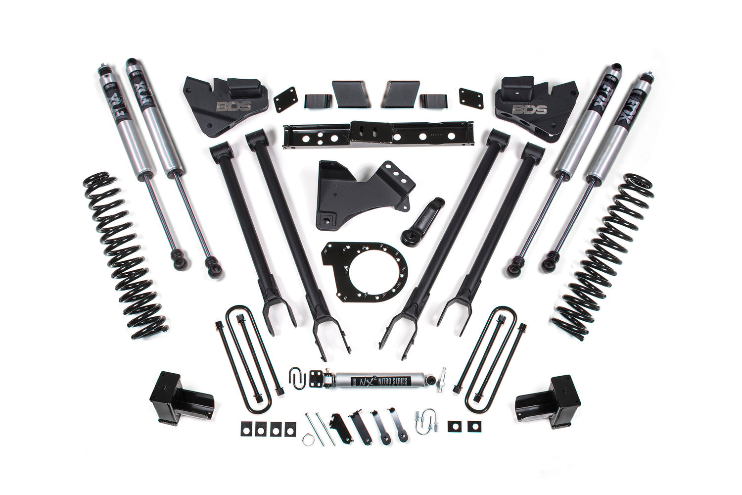 7 Inch Lift Kit W/ 4-Link - Ford F250/F350 Super Duty (20-22) 4WD - Diesel BDS Suspension Suspension Lift Kit  AXOPROS