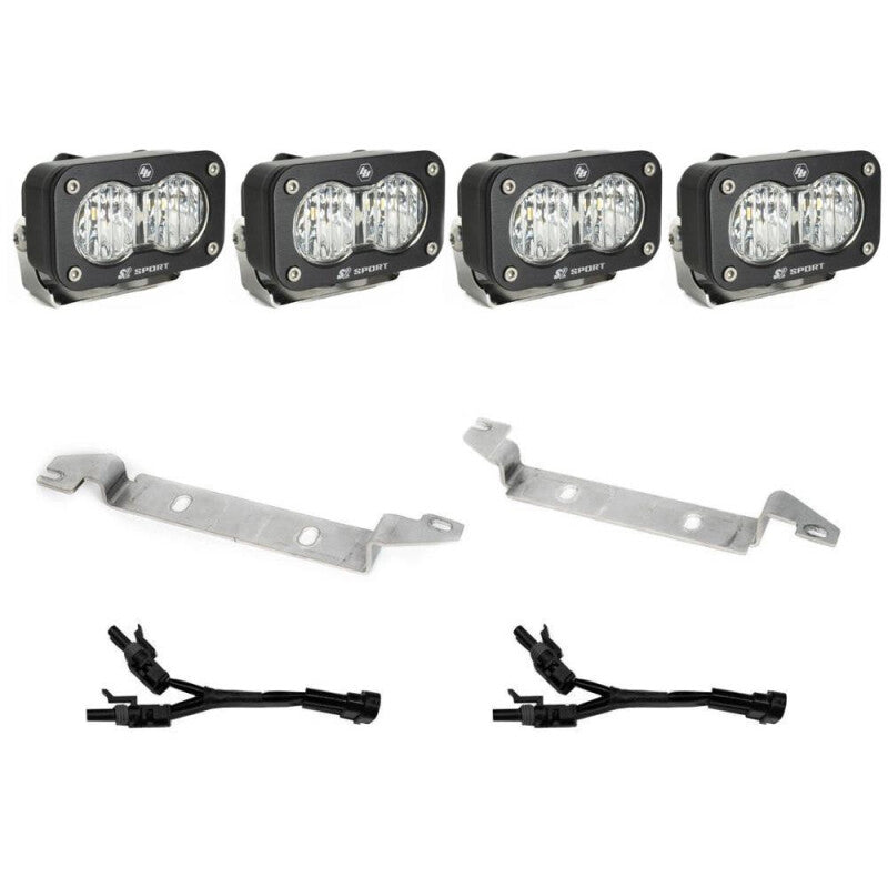 Baja Designs 2022 Toyota Tundra S2 Sport OEM Fog Light Replacement Kit Baja Designs Light Mounts AXOPROS