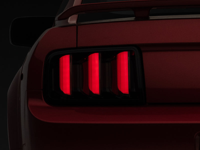 Raxiom 05-09 Ford Mustang Vector V2 LED Tail Lights- Black Housing (Smoked Lens) Raxiom Tail Lights  AXOPROS