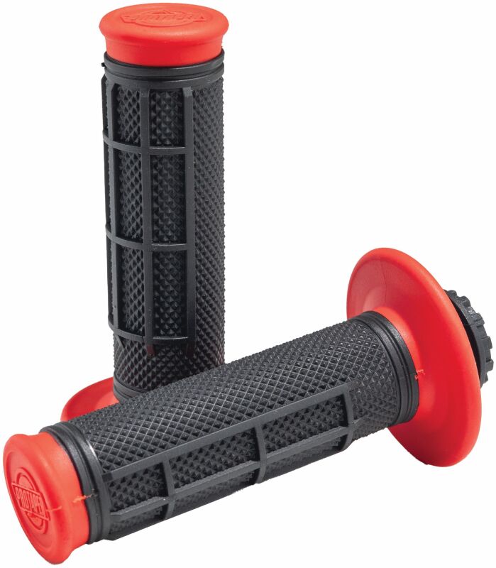 ProTaper Pro Series Clamp On 1/2 Waffle Red/Black ProTaper Grips AXOPROS