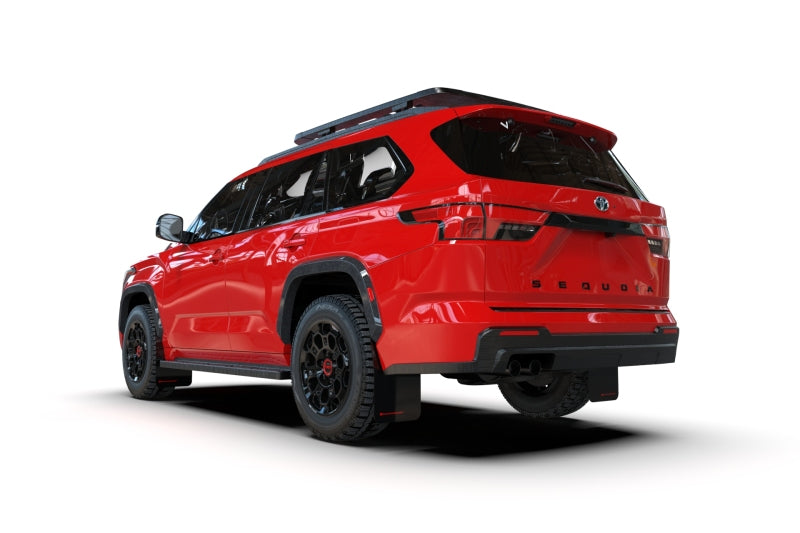 Rally Armor 23-25 Toyota Sequoia Black UR Mud Flap w/ Red Logo Rally Armor Mud Flaps AXOPROS