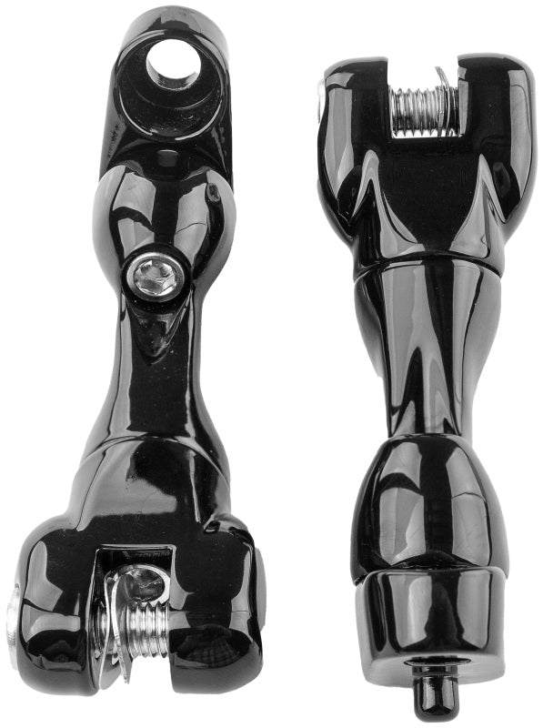 Kuryakyn Adjustable Passenger Peg Mount 93 and Up Touring Gloss Black Kuryakyn Footpegs AXOPROS